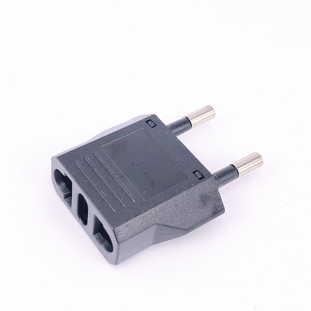 Vs Naar Eu Plug Adapter Converter Amerikaanse Japan Euro Europese Type C Travel Adapter Power Elektrische Stopcontacten Stopcontact: Black