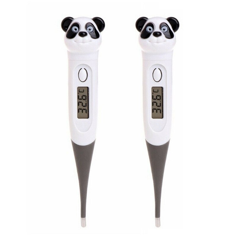 2 PCS Head Precision Body Temperature Tester Digital Thermometer Child Baby Household Electronic Thermometer: Gray