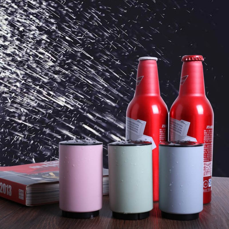Portable Push Down Magnetic Drinking Bottle Opener Set Bar Tools Bottle Opener Kitchen Plastic Automatic Fast Beer Opener