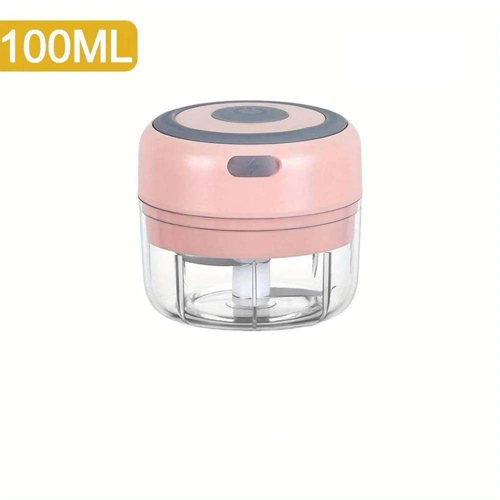100ml/250ml elektriska köttköttkvarn vitlökshackare roterande vitlökspress kross grönsaks- och lökskärare kökstillbehör: Mörkgrå