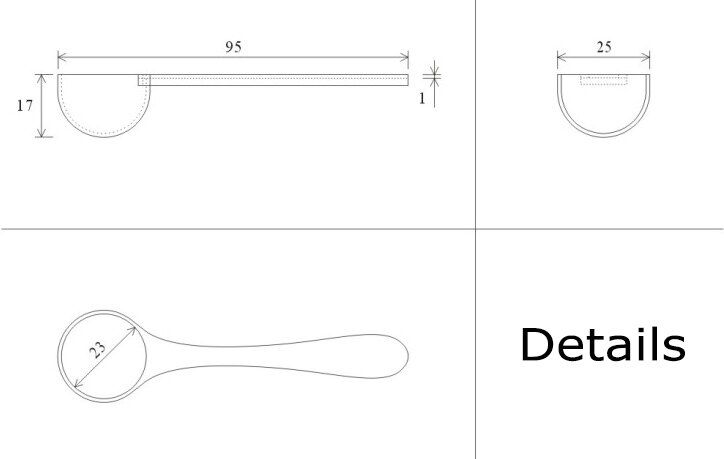 100pcs/lot 2.5g / 5ML Plastic Scoop 2.5 gram PP Measuring Spoon - 95x25x17mm white
