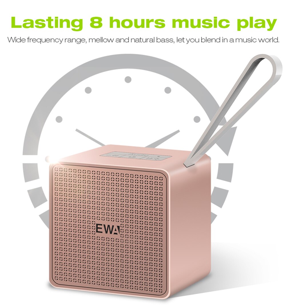 Ewa A105 Echte Draadloze Stereo Tws Bluetooth Speaker Draagbare Metalen 20-Core Speakers Draadloze Sterke Geluid Ondersteuning Sd-kaart