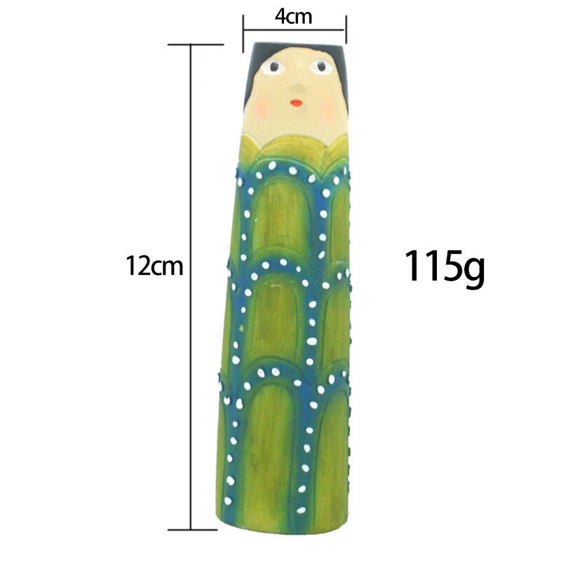 Vasi di gemme di famiglia di primavera con facce Cachepot dipinto a mano colorato per decorazioni di fiori per balcone di casa soggiorno regalo di nuova casa: F