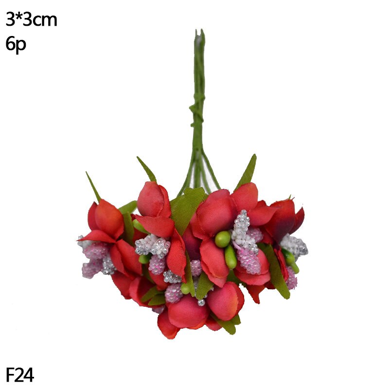 Lot de 1 assortiment de baies de cerisier | Rouge, bricolage, boîte de gâteau de mariage, couronne, décoration de noël du nouvel an