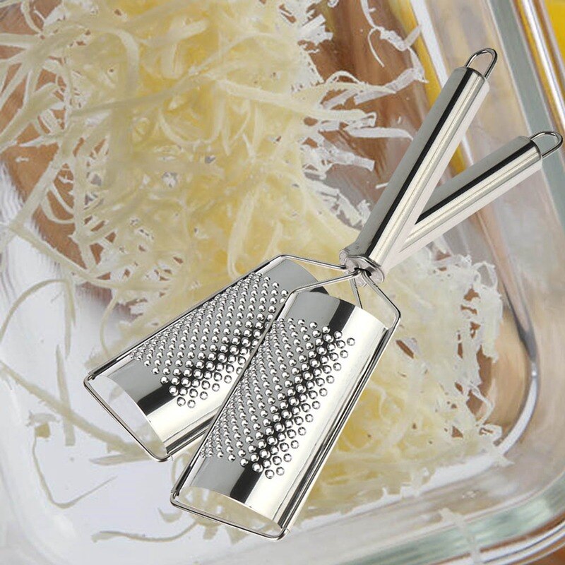 Stainless Steel Cheese Grater Multi-purpose Vegetable Fruit Ginger Grater Cheese Shavings Planer Kitchen Accessory