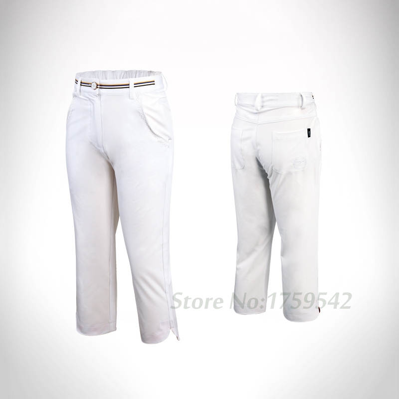 Neue freundlicher Golf Capri Hosen Mädchen Beschnitten Schlauch Golf Bekleidung Mädchen Sommer kurze Hose Gute Gummiband Taille