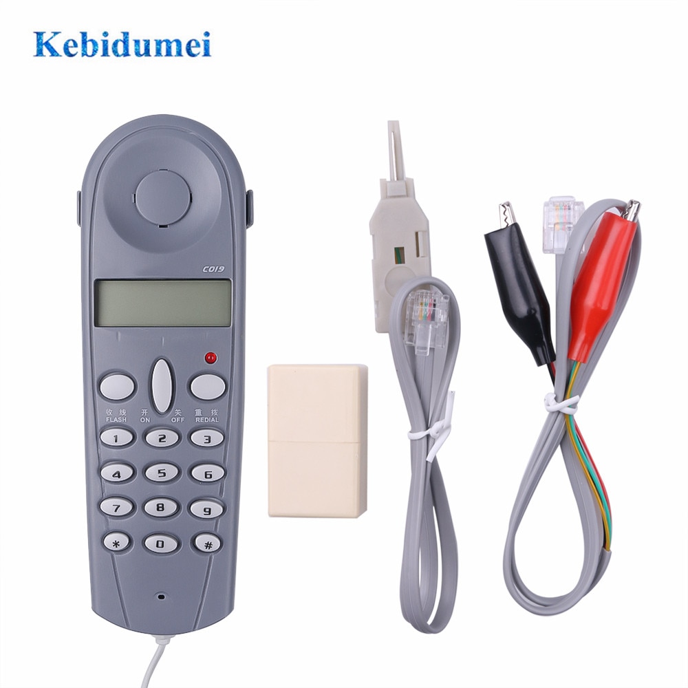 Kebidumei C019 Werkzeug Netzwerk Tester Telefon Telefon Hintern Prüfung Tester Linienrichter Kabel für Telefon Linie Fehler