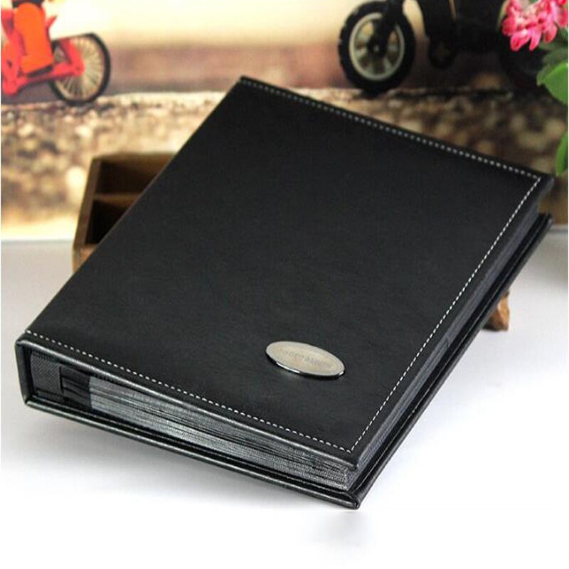 160 pockets PU Leather Photo Album Vintage Carved Handmade DIY Insert Scrapbook Foto Albums Flush Mount Album
