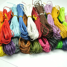 20 Strengen Gemengde Kleur Waxed Cotton Kralen Cord 1Mm Voor Armband Ketting 20 Kleur