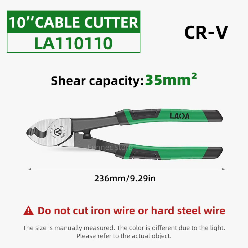 LAOA Kabelschaar CR-V Kabeltang Elektrische draadstripper Combinatie Multifunctioneel handgereedschap 6 8 10 inch Krimptang: Oranje