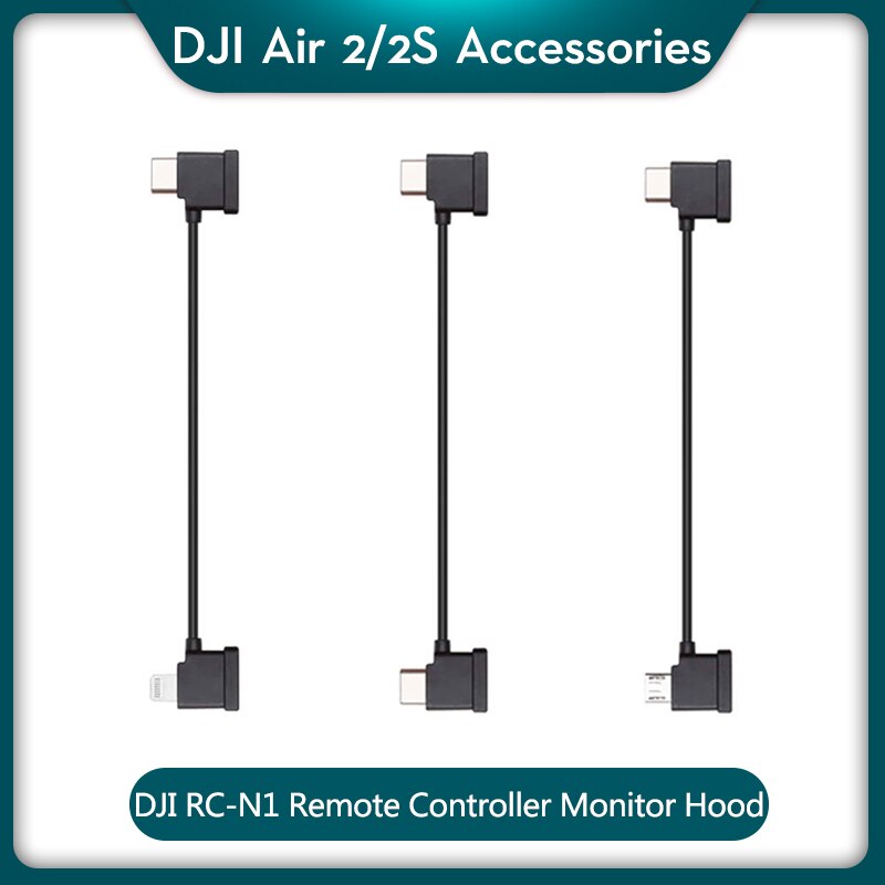 DJI RC-N1 RC Cable compatible with Mavic Air 2S Remote Controller USB Type-C/Standard Micro USB /Lightning connector in 