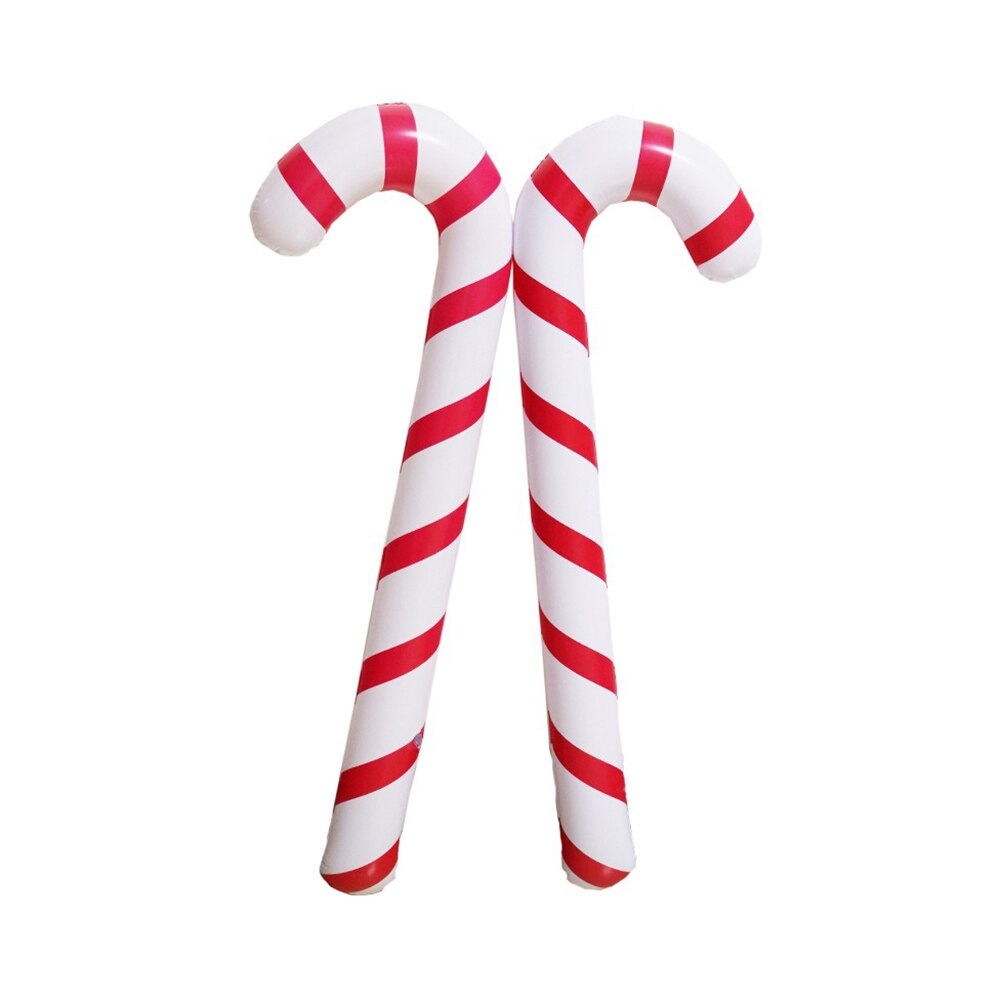 Halloween PVC Inflatable Blow Up Cane Walking Stick Crutch Party Fancy Accessory Christmas X'Mas Festival Crutch Toy