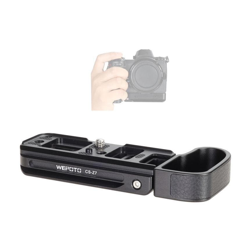 Wepoto  z7 grepp kamera snabbkoppling platthandtag kompatibel med nikon  z5 z6 z6ii z7 z7ii