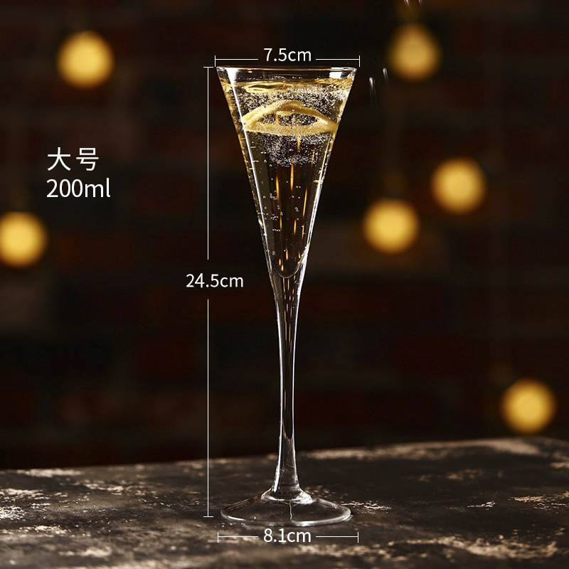 Cocktail champagne glas bägare vin cocktail bröllopsfest kopp bar bröllopsfest hem nattklubb drinkware: 200ml