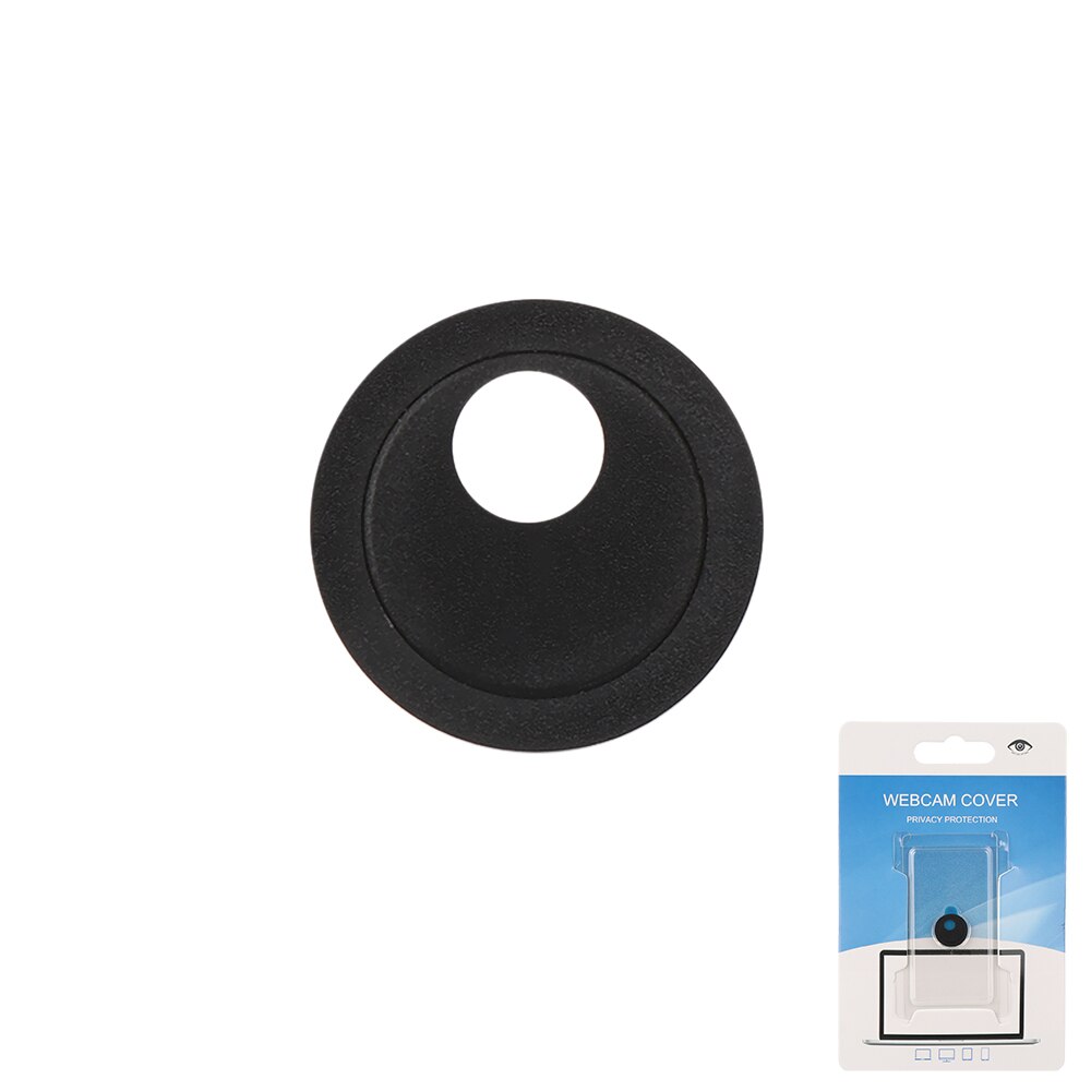 Adesivo per fotocamera copertura per Webcam Privacy copertura protettiva obiettivo per Computer portatile copertura per fotocamera protezione anti-pigolio cursore dell'otturatore: Black 1pc round