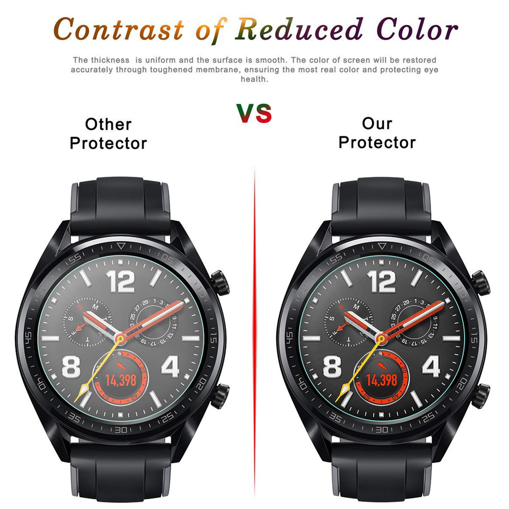 1 Pcs 46MM/42MM Smart Watch Tempered Glass For Huawei GT GT2 Watch HD Tempered Glass Screen Protector Film