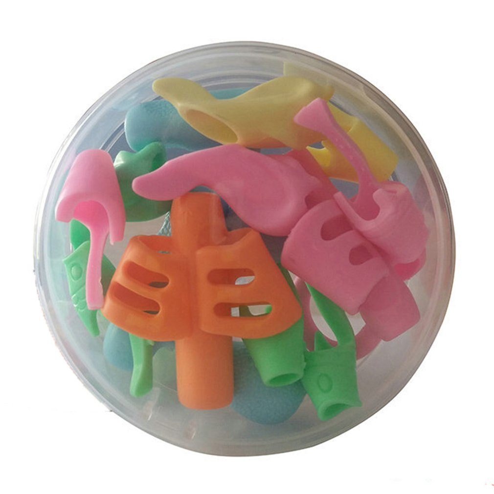 13 pcs/lot Two-Finger Kids Pen Holder Silicone Baby Learning Writing Tool Correction Device Pencil Grasp Writing Aid Pencil