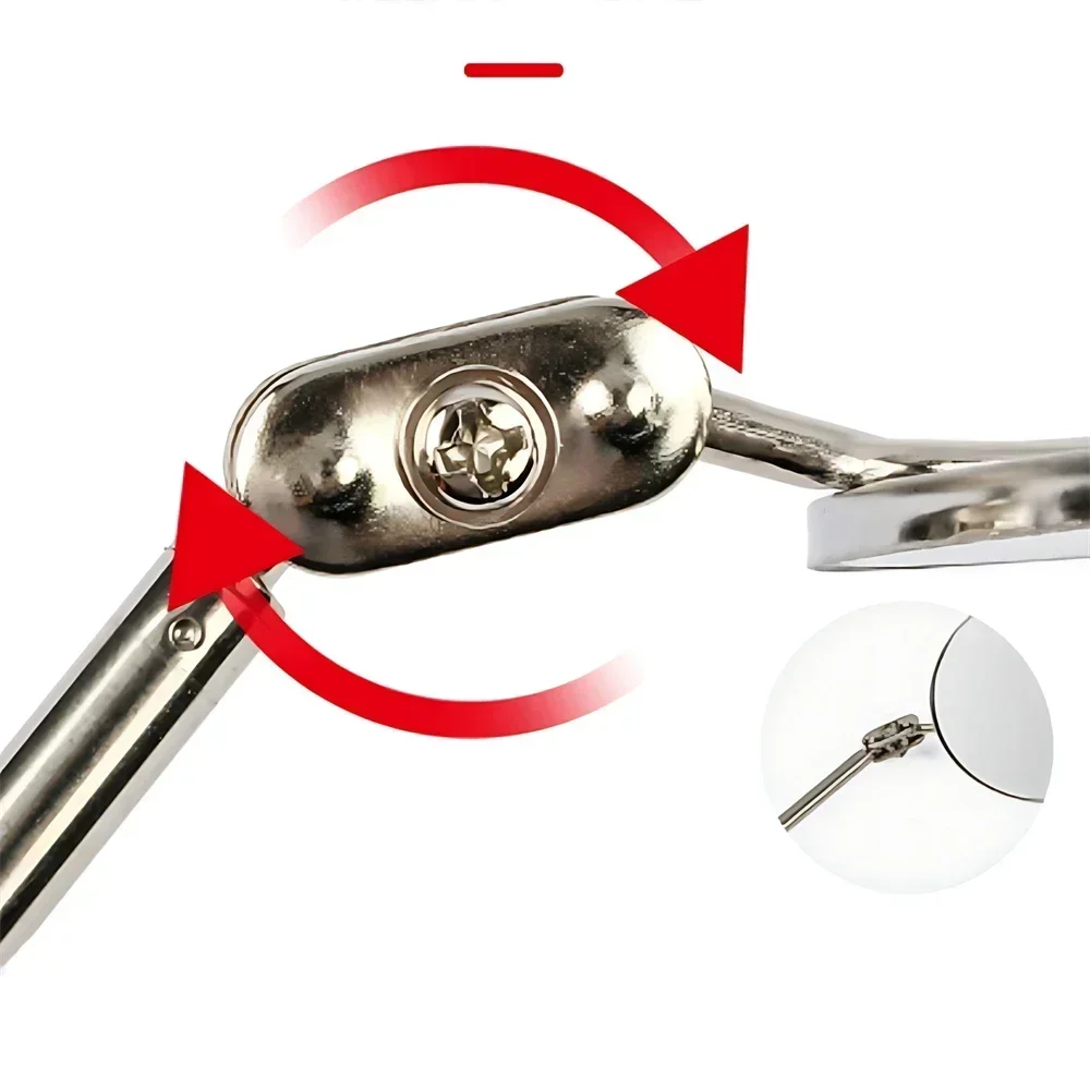 Espejo de inspección con luz LED, espejos telescópicos, herramientas mecánicas de rotación 360, espejo magnético, mango telescópico, herramientas de reparación