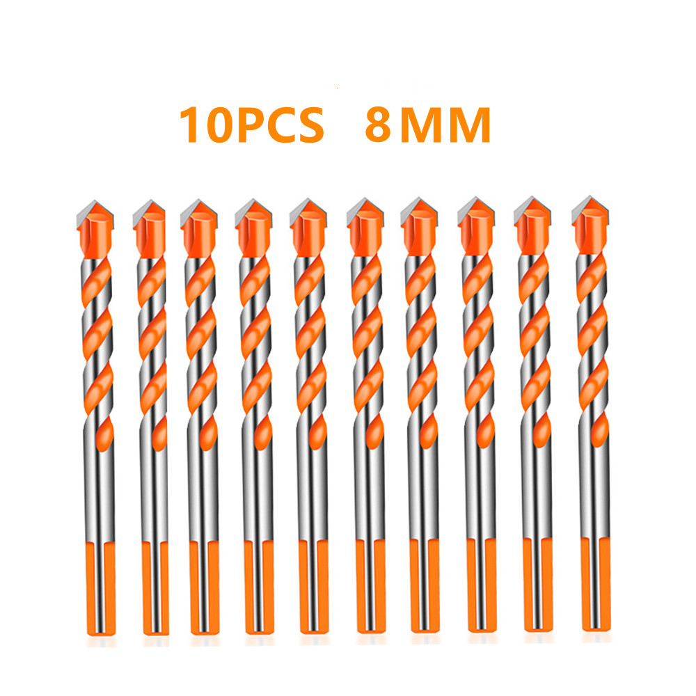 5/10 pièces Triangle fileté tungstène acier mur carrelage béton foret ménage marbre Overlord diamant main perceuse électrique