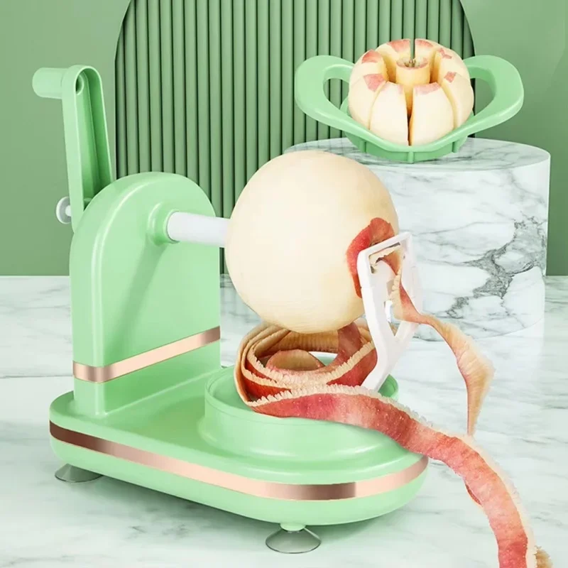 Håndsving æbleskræller skærer kartoffelskræller med knive i rustfrit stål grøntsagsfrugtskrællemaskine køkkengadgets
