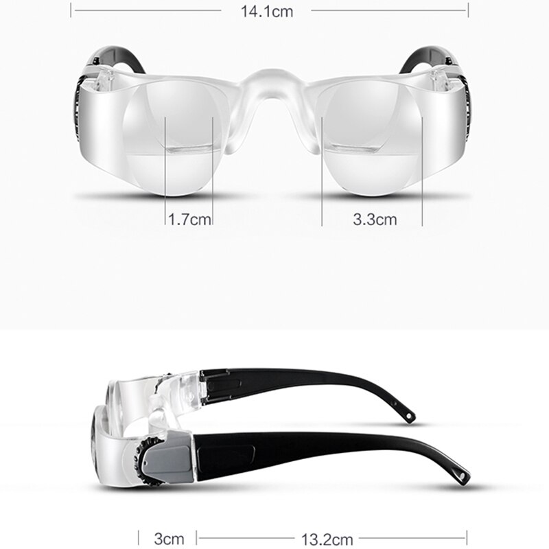 2.1X Max Tv Bril Vergrootglas Lens Met Dioptrie + 3 Verrekijker Mobiele Telefoon Vergrootglazen Met Telefoon Houder Voor Tv screen Horloge