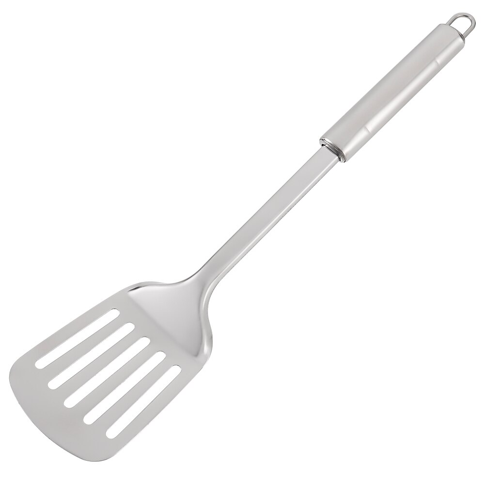 Stainless Steel Slotted Spatula Fish Flat Fish Steak Slice Frying Spatula Fish Turner Shovel Kitchen Supplies Cookware Cooking: Default Title