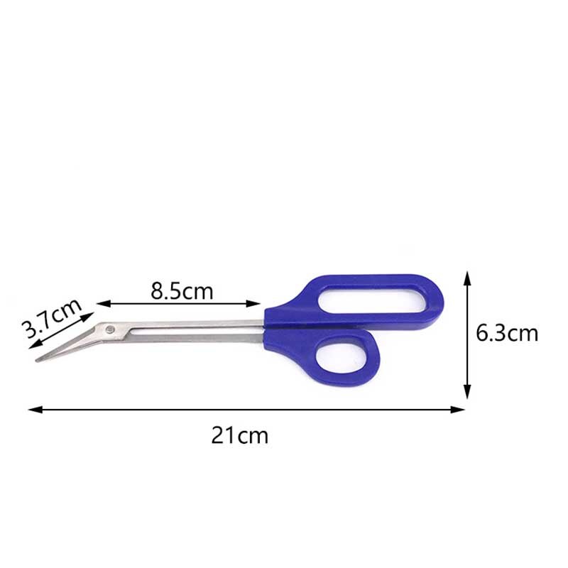 ZK30 20cm Long Reach Easy Grip Toe Nail Toenail Scissor Trimmer for disabled Cutter Clipper Manicure Pedicure Trim Chiropody