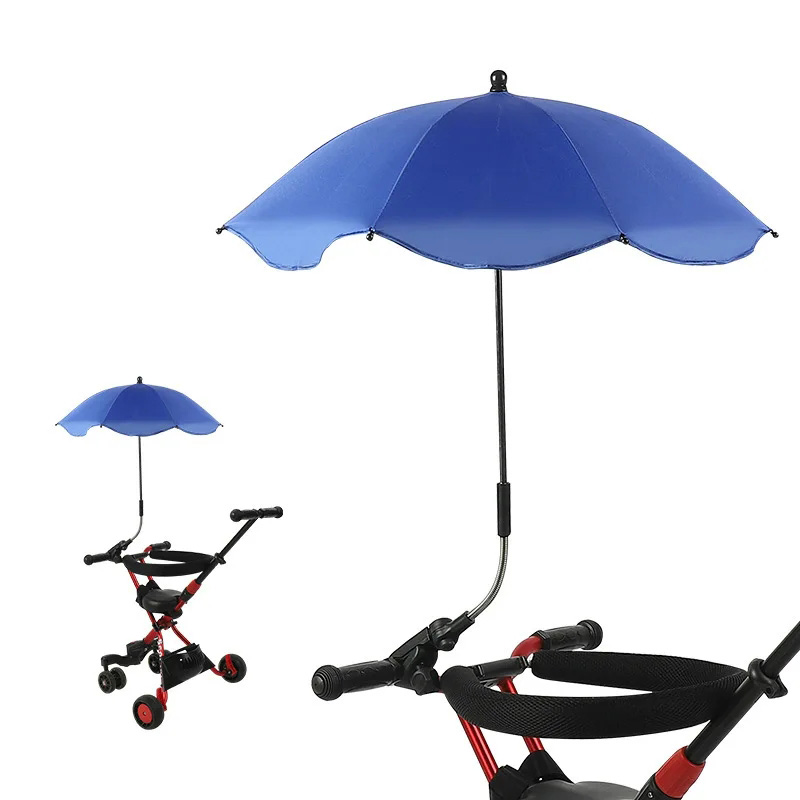 Universele babyparasol Kinderwagen Zonnescherm Zonwering Zonnescherm voor kinderwagens Waterdichte paraplu voor trolley: Geel