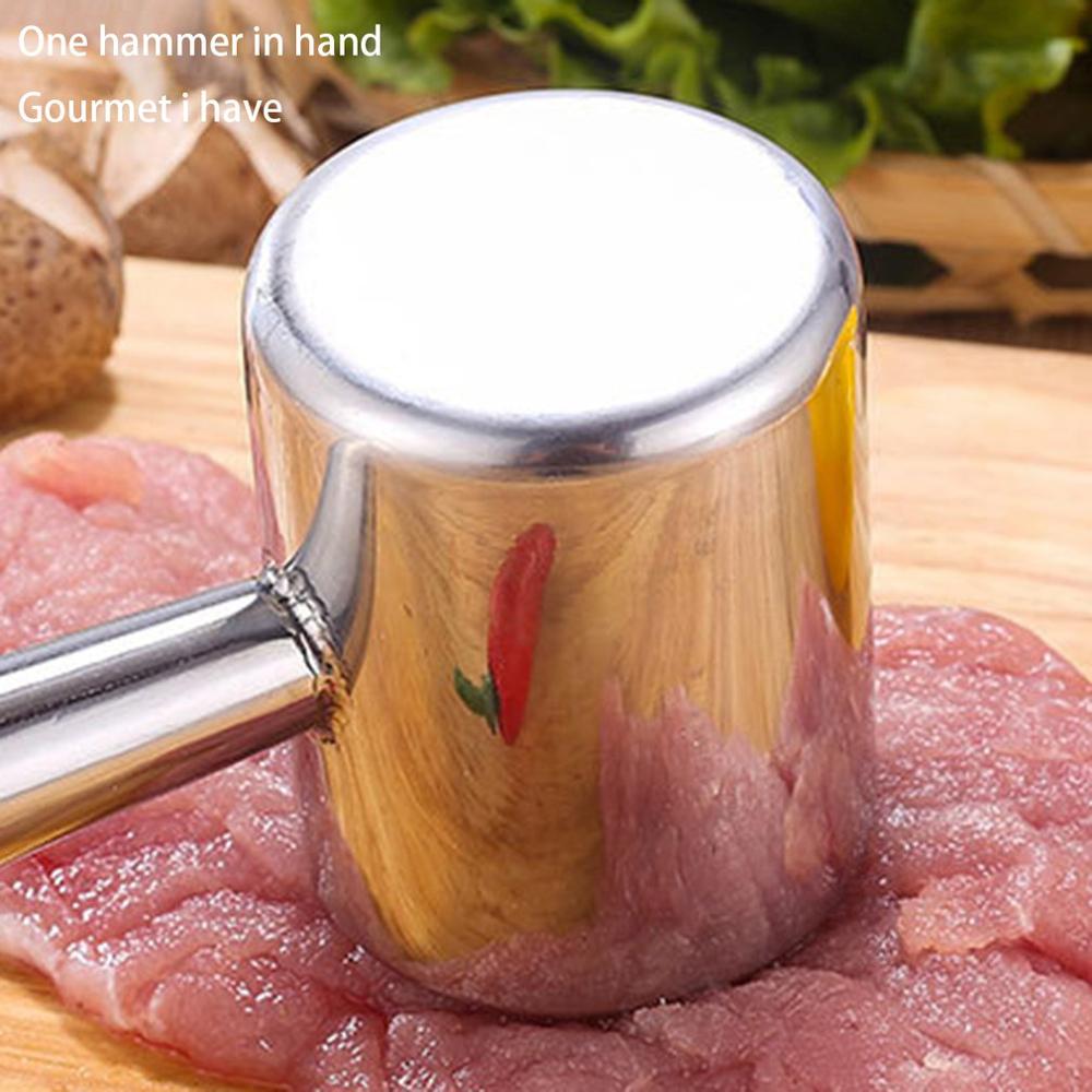 1pcs Meat Hammer Tenderer Beaf Steak Pounder Hammer Beef Chicken Aluminum Alloy Egg Beater Kitchen Tools