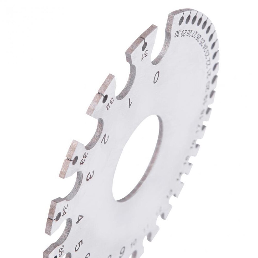 Awg swg dikte draagbare hoge nauwkeurigheid roestvrijstalen meetinstrument diameter zilveren lasinspectie 0-36 ronde draadmeter