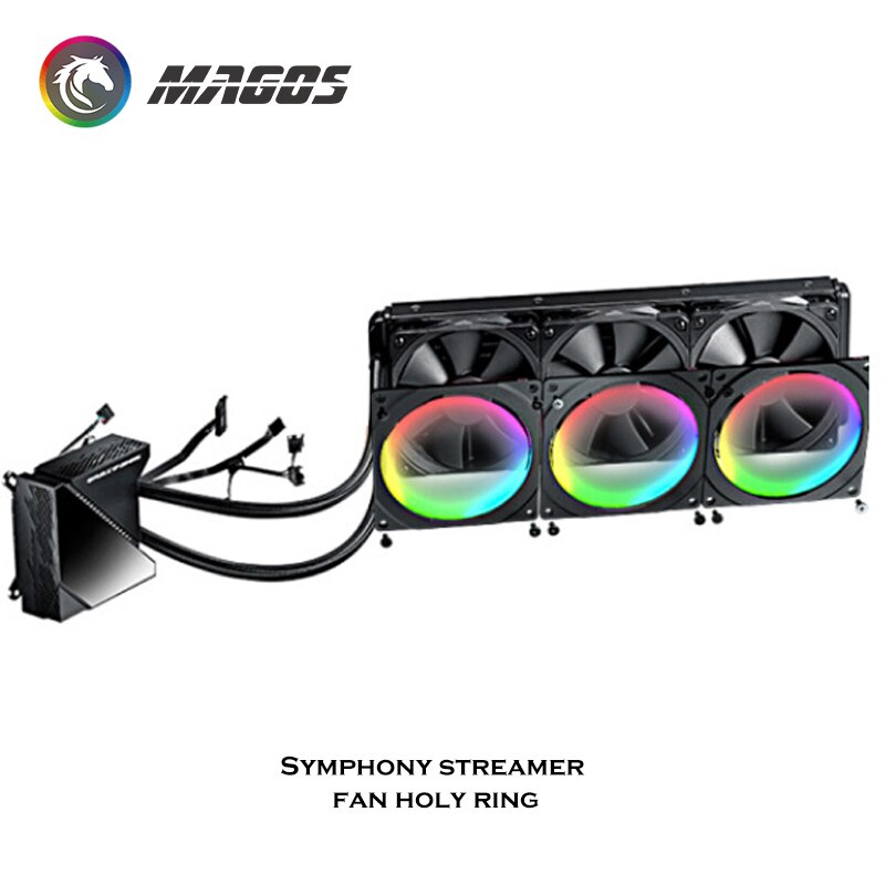 PHANTEKS RGB Fan Frame Halos, Used For 12cm/14cm Computer Case Fan, LED Fan Aperture Cover, 5V 3Pin RGB M/B SYNC