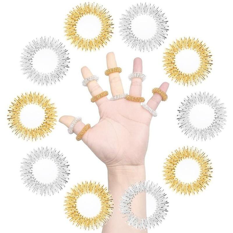 Mini Spring Finger Massager Massage Tool Mini Massager Random Home Decompression 1pc Color Toy T7C3