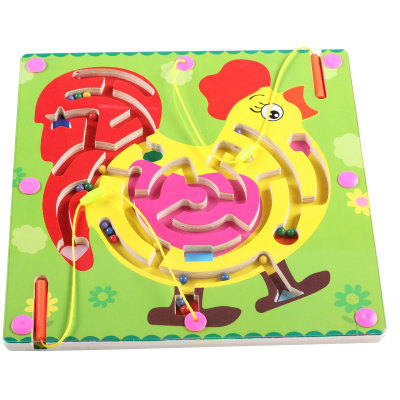 Kinder baum magnetic maze strich perlen puzzle intelligenz desktop-spielzeug früherziehung jungen mädchen holzspielzeug: 7