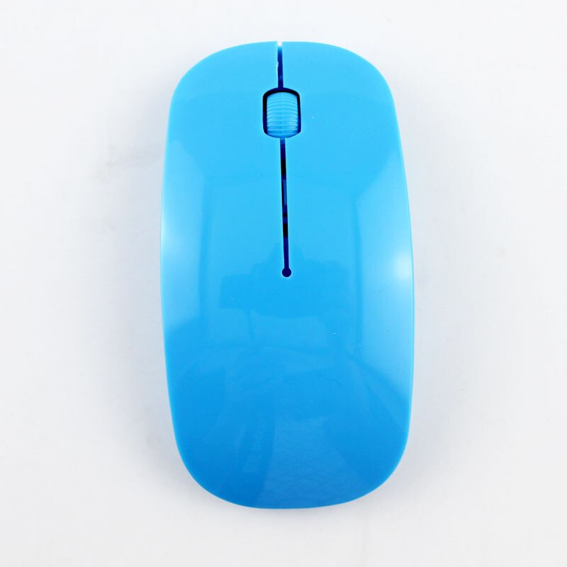 2.4Ghz Draadloze Muis Rgb Muis Draadloze Computer Stille Mause Ergonomische Gaming Muis Laptop Pc Voor Huawei Xiaomi: blue