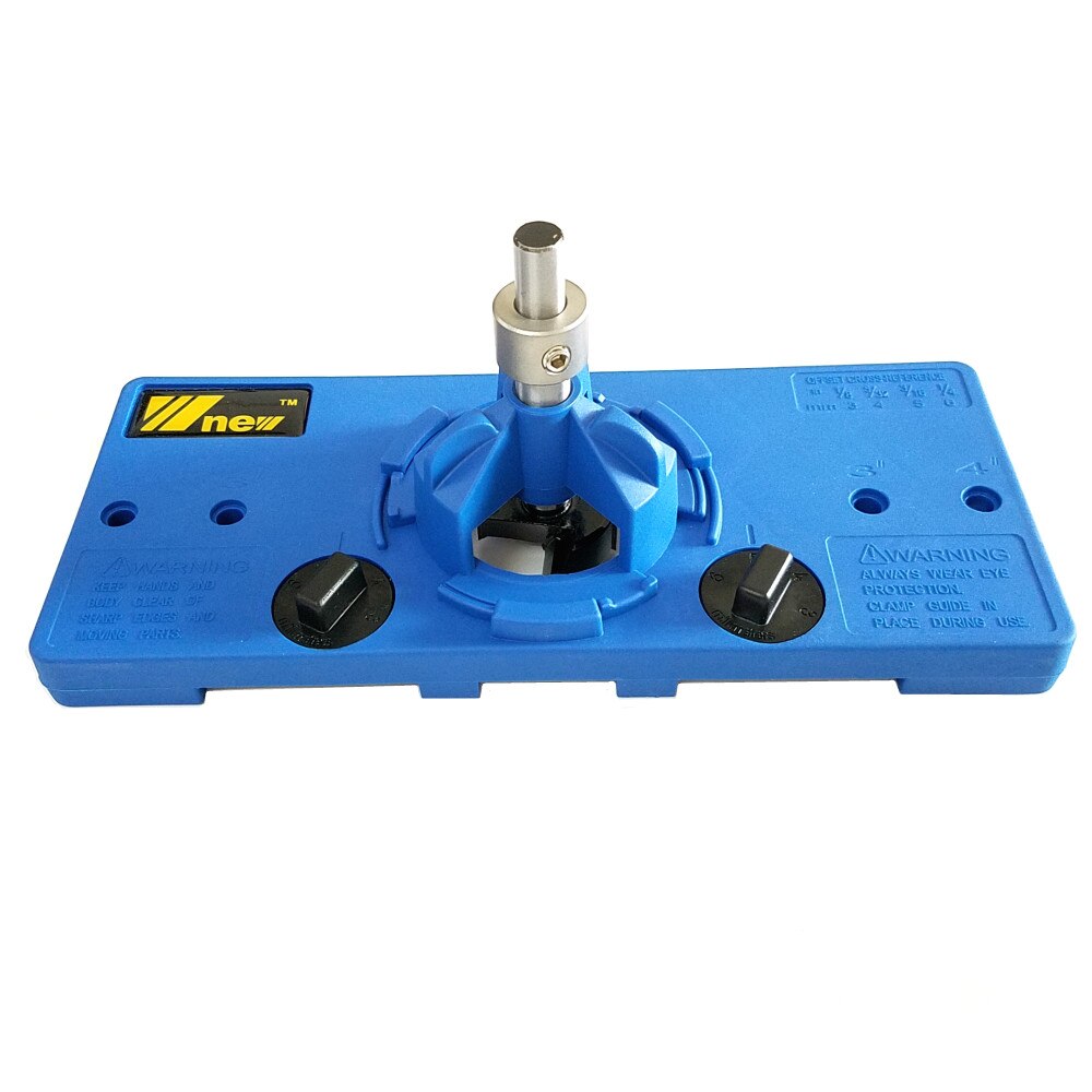 Blue 35MM Cup Style Hinge Boring Jig Drill Guide S... Grandado