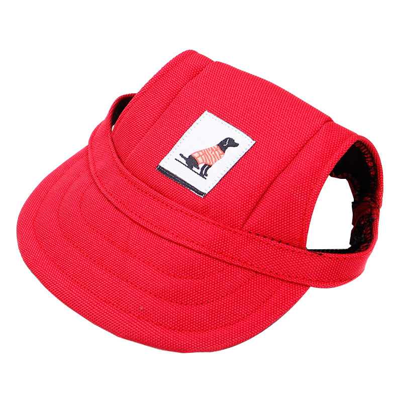 Berretto da cappello estivo per cani berretto da Baseball per cani all&#39;aperto tela berretto per cani di piccola taglia Chihuahua Yorkies cappello da sole per cani accessori per animali domestici all&#39;aperto: Red / M