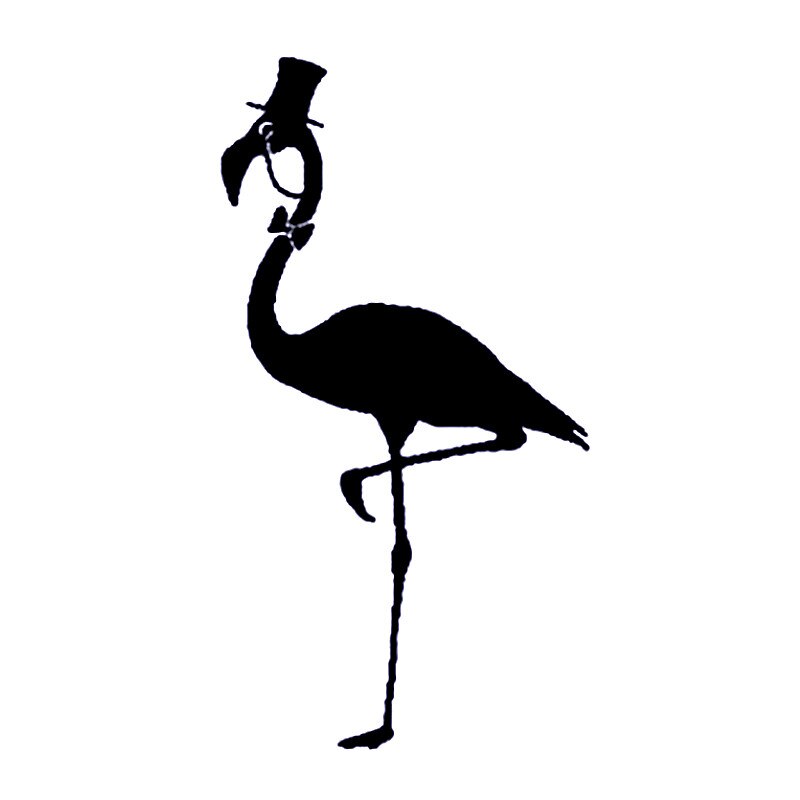 Klistermærker ét stykke flamingo prints billede boligdekoration til toilet notebook computer bil klistermærke væg kunst maleri indretning: Default Title