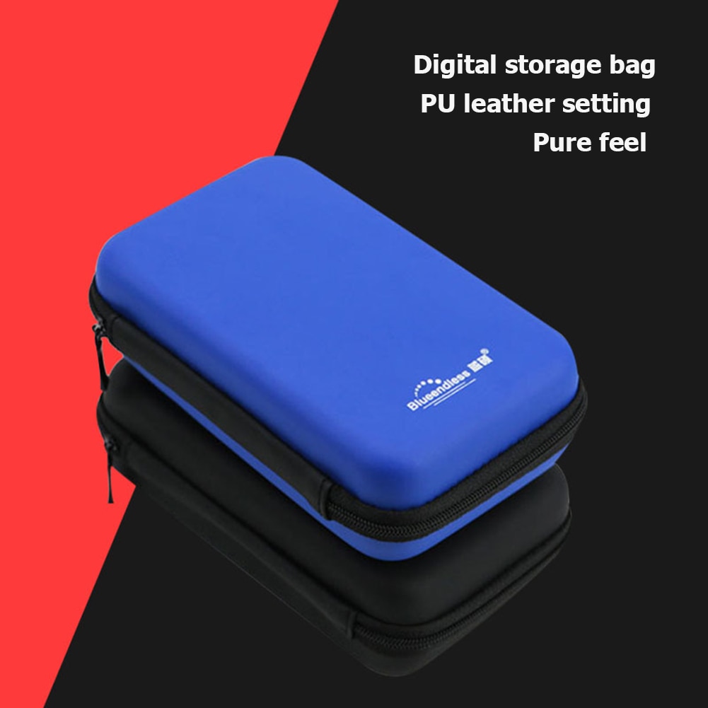 Slagvastheid Harde Schijf Carry Case Anti-Zweet Pouch Anti-Vingerafdruk Voor 2.5 Inch Mobiele Drive Power Bank beschermende Opslag