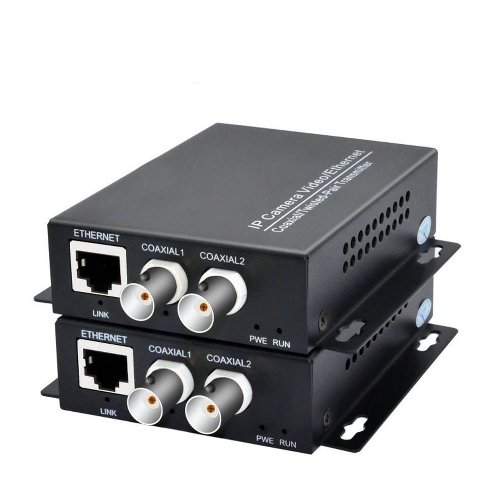 thumbnail image 2 of 1 Pair CCTV BNC To IP Passive Extenders - Transmit HD IP Camera Signal Over Coaxial Cable Up To 220m For DVR/NVR Systems 2 of 12