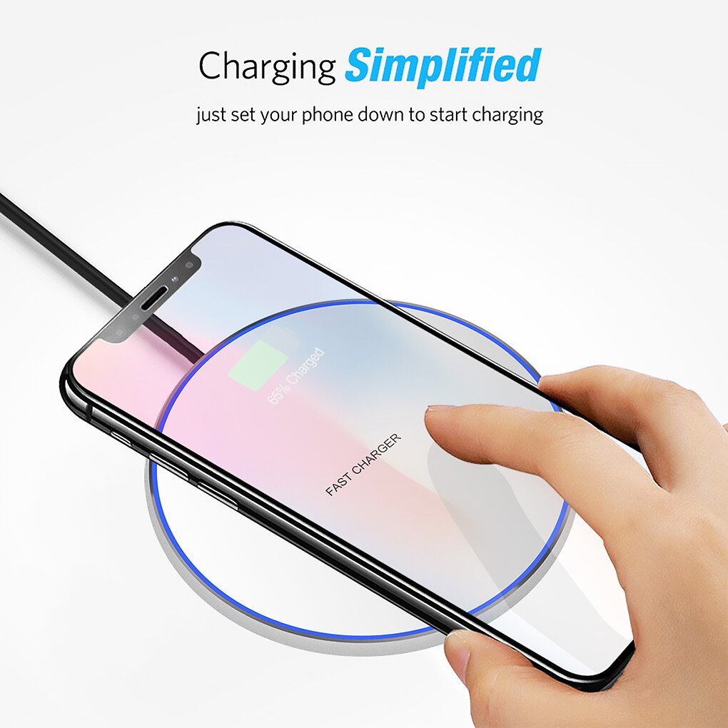 Qi Draadloze Oplader Pad 20W Snel Opladen Voor Samsung S20 S10 Note 10 Iphone 11 Pro Xs Max X 8 Plus Draadloze Quick Lading