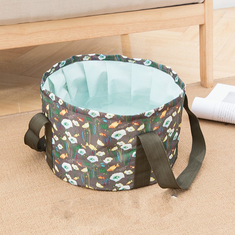 Lavabo plegable para viajes, Cubo de Camping, pesca, plegable, para baño de pies, cesta de lavado, Cubo de baño para pies de Spa WY71503: B