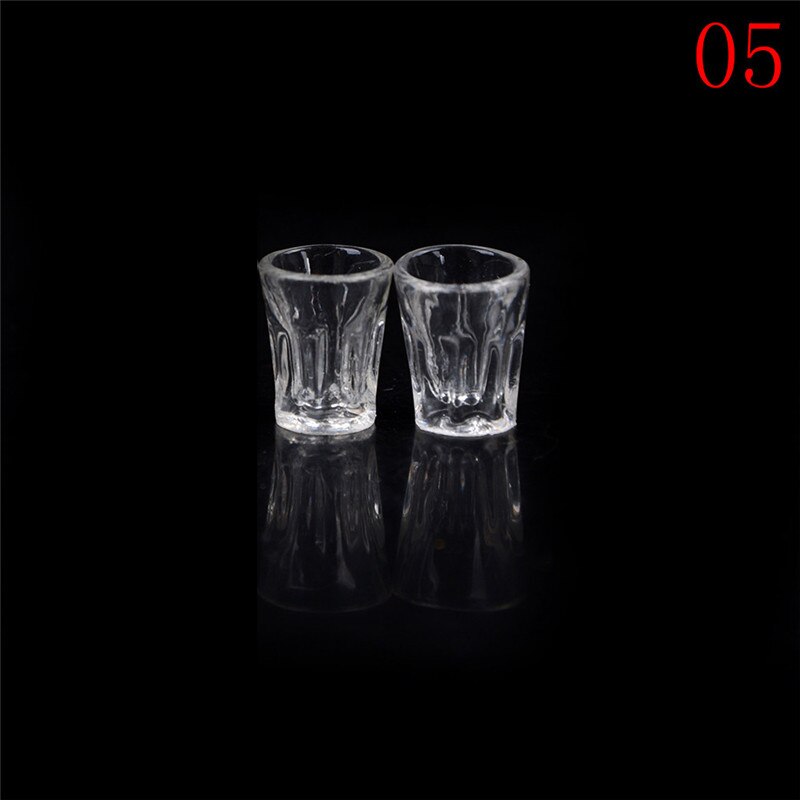 2 teile/los Miniatur Tasse Mit Milch Tassen essen Trinken Getränke Spielzeug Milch Tee Puppe Haus Dekoration: A5