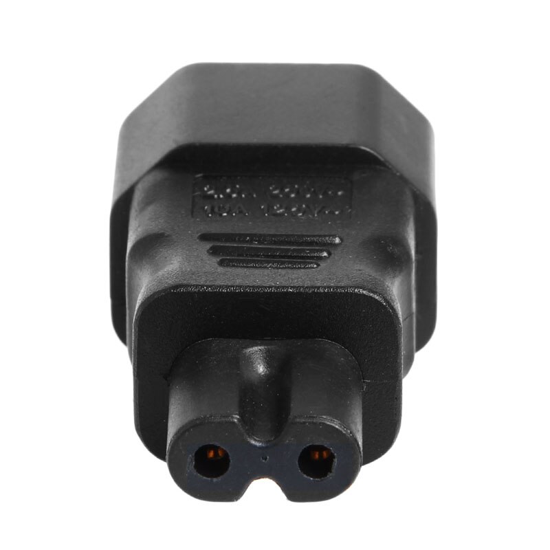 IEC 320 Kettle 3-Pin C14 Male To C7 Female Power Converter Adapter Plug-Socket WXTC