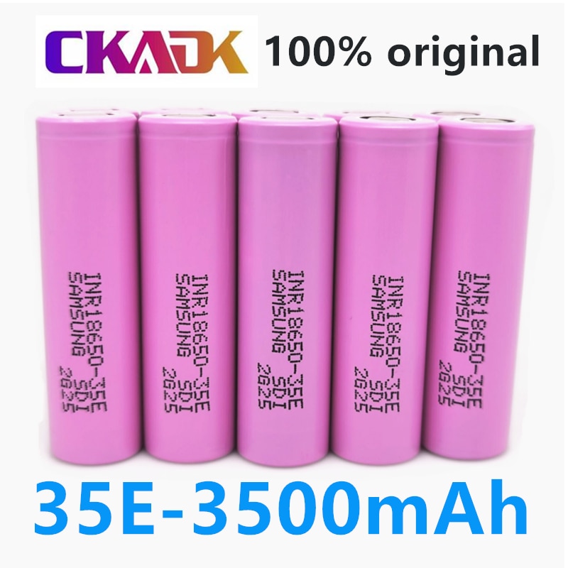 100% Original For Samsung 18650 3500mAh 20A discharge INR18650 35E 3500mAh 18650 Li-ion battery 3.7v Rechargeable battery
