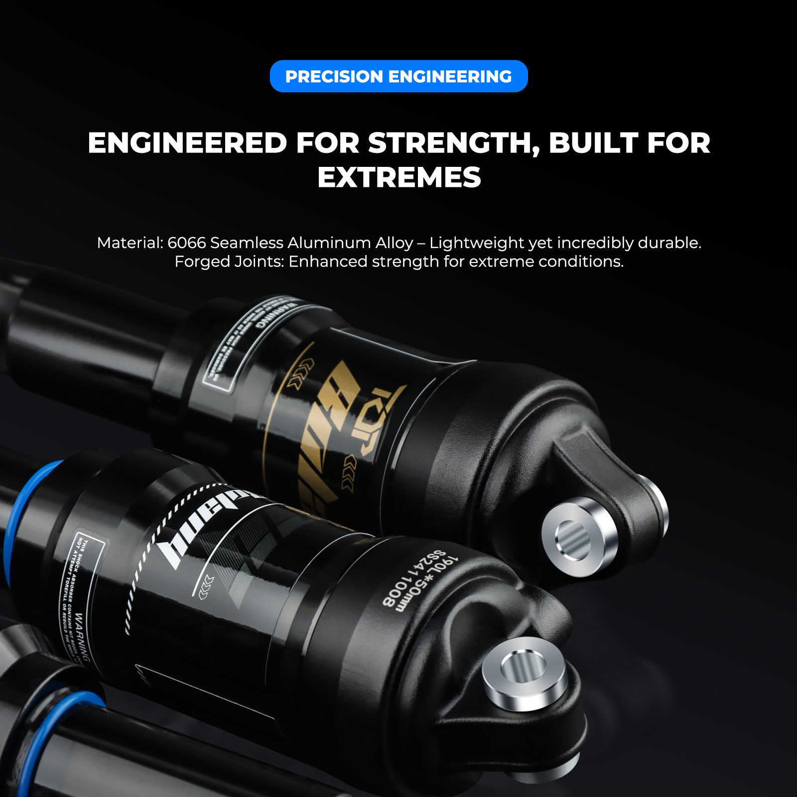 BOLANY MTB Air Rear Shocks Absorber 165x35mm 190x65mm Mountain Bike Air Suspension Absorber Hydraulic Shock Bike Parts Downhill