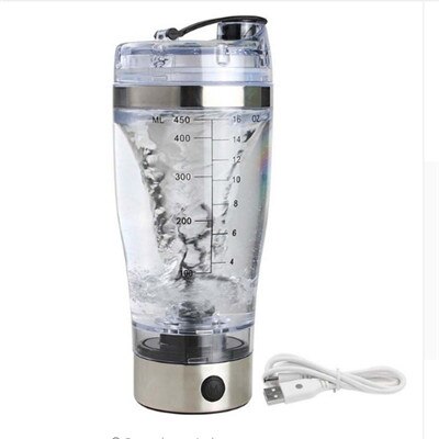 450ML TORQ Electric Protein Shaker USB Shaker Bottles Milk Coffee Blender Water Bottle Movement Vortex Tornado Smart Mixer: with USB