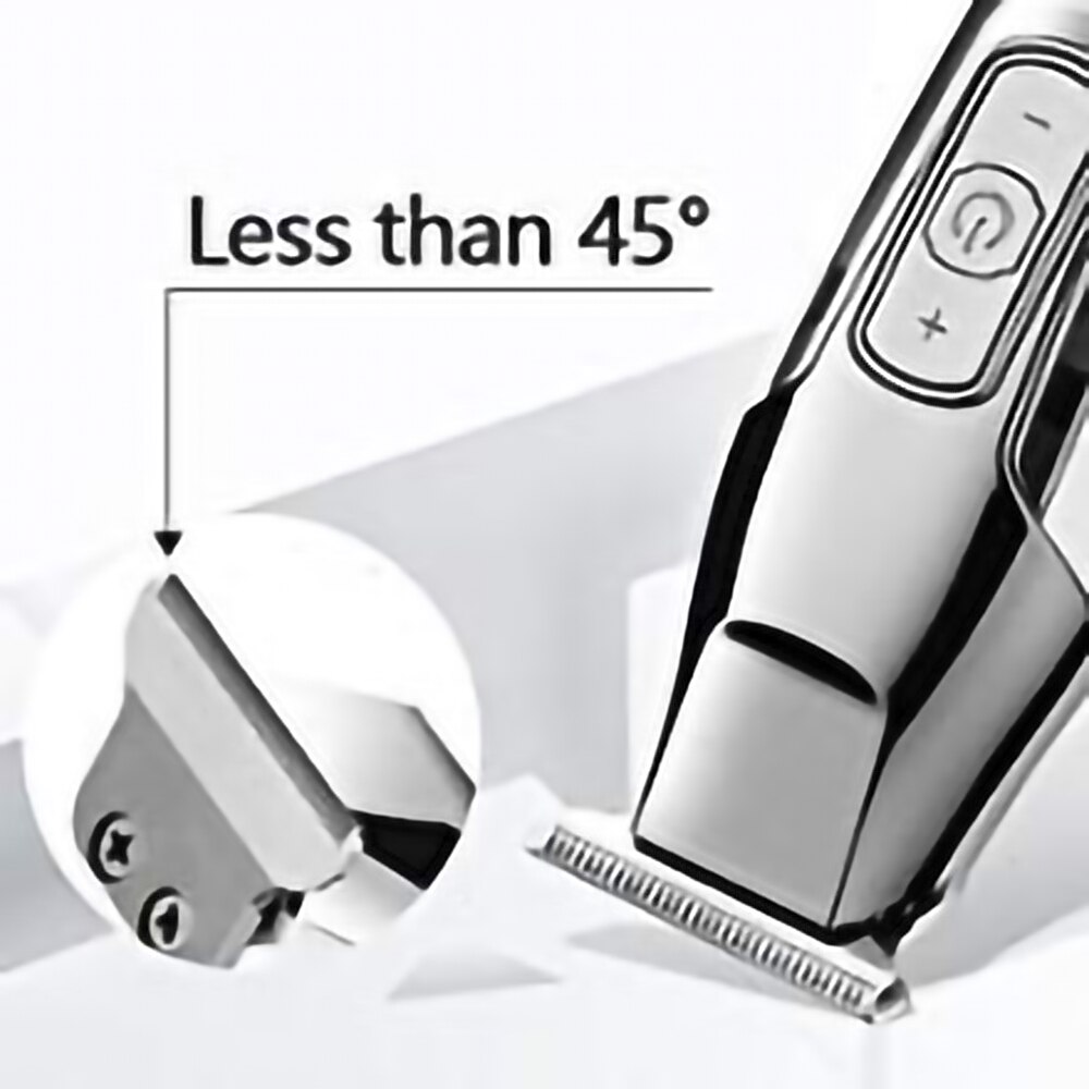 Kemei Professionele Mannen Tondeuse Lcd-scherm Digitale Elektrische Trimmer Tondeuse Scheerapparaat Snijden Tondeuse Scheermes