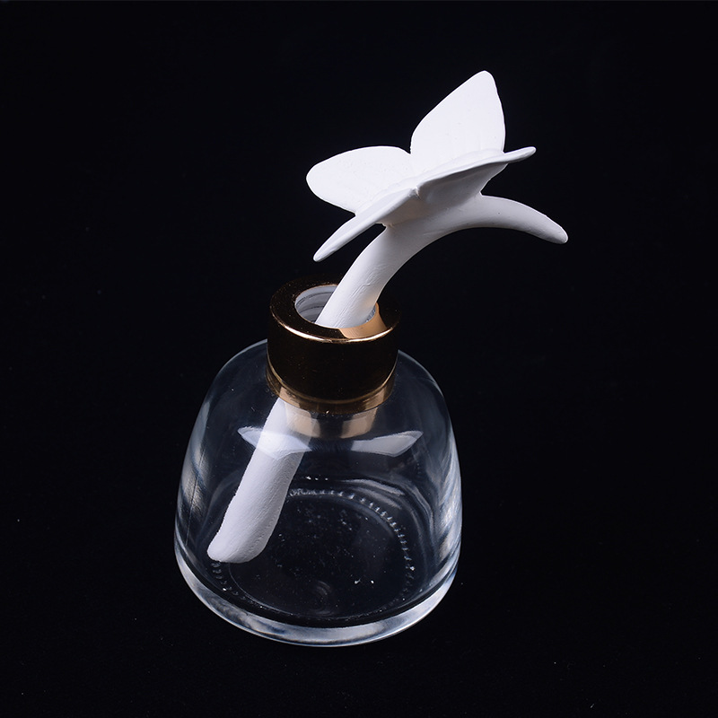 1pcs Aromatherapy Ceramic Flower for Reed Diffuser, Home Fragrance and Essential Oil Home Decoration Ceramic Accessaries: MULTI