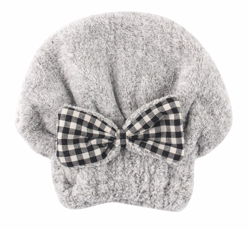 Gorro de fibra de carbón de bambú para mujer, de secado rápido, con lazo, turbante, con capucha con pelo de secado rápido, gorros de baño de agua Magnent