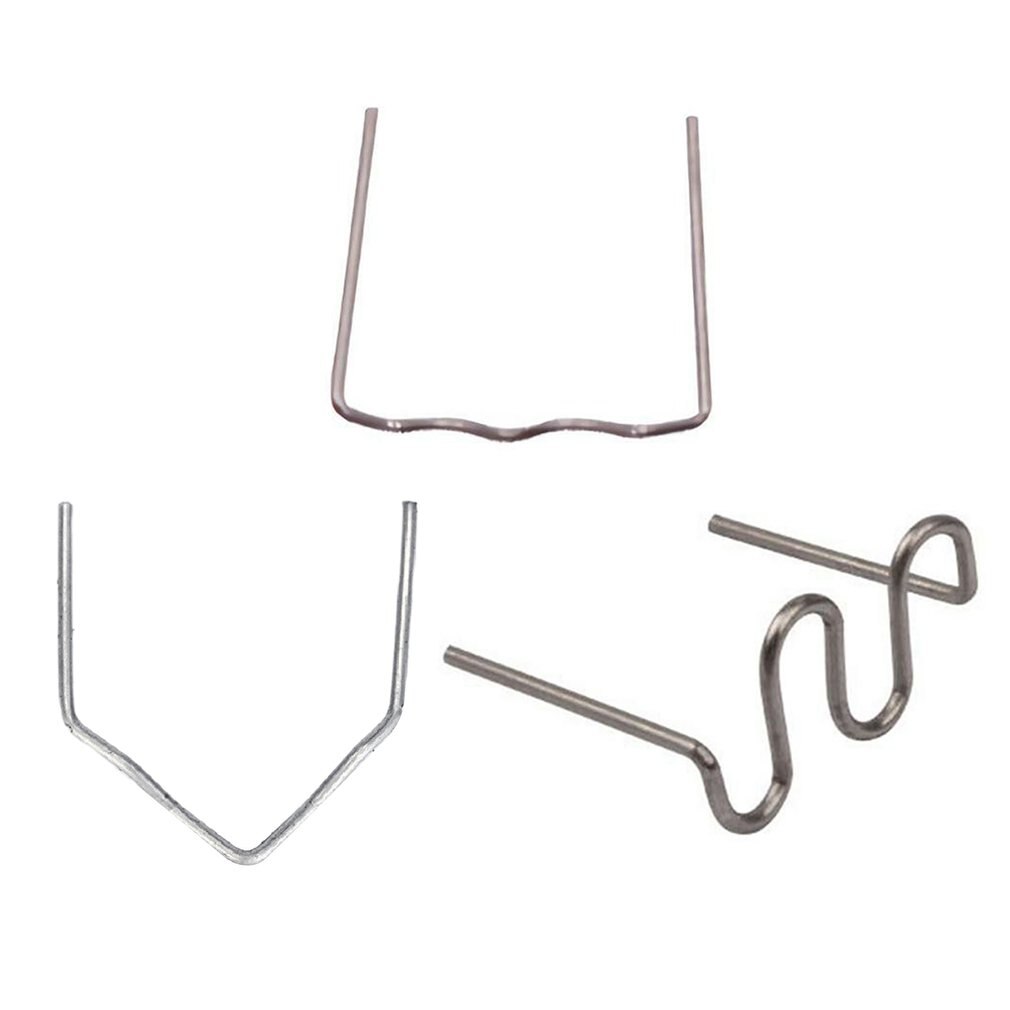 100pcs Automobile Plastic Bumper Welding Machine Repair Nails 0.8mm Stainless Steel Durable Repair Nails Machine Melt Weldin